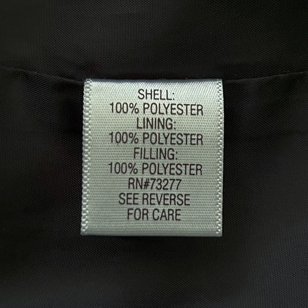 croft & barrow Black The Classic Quilted Full Zip Vest - Picture 4 of 4